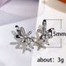 Cao Shi Korean Cute and Exquisite Copper Set Zirconium Flower Earrings for Women's Ins High Quality Flower Earrings_ipsvogv.com