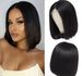 Bone Straight Bob Wig Lace Front Human Hair Wigs For Women 4x4 Transparent Lace Closure Wig Short Wigs Human Hair_ipsvogv.com