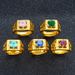 Vietnamese Sand Gold Zircon Micro Inlaid Zirconium Brass Gold-plated Men's Ring_ipsvogv.com