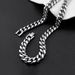 Titanium Clasp Round Polished Encrypted Stainless Steel Cuban Chain Bold Versatile Men's Jewelry Bracelet_ipsvogv.com