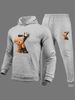 Men's Clothes 2024 New Large Size Hoodie And Fleece Thick Loose Hoodie K Bear Men's Tracksuit Hoodie_ipsvogv.com