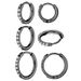 Stainless Steel Hoop Zircon Earrings Titanium Steel Inlaid Zircon Ear Buckles Versatile Round Coil Micro Inlaid Zircon Earrings_ipsvogv.com