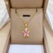 【 Titanium Steel 】 Necklace Earring Light Luxury Full Diamond Pink Turtle Personalized Temperament Banquet Earrings Set_ipsvogv.com