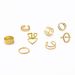 New Combination Fashionable And Personalized Gold Chain With Multi Layered Opening 8-piece Set Ring_ipsvogv.com