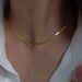 S Pure Silver Flat Snake Bone Plain Chain, Women's Cold And Indifferent Style, Ins Niche Design Necklace, High-end_ipsvogv.com
