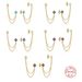 Women's Jewelry S925 Sterling Silver Ins Style Chain Tassel Diamond Earrings Earrings Personality Trend Earrings_ipsvogv.com