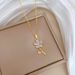 Ye 【 】 Zi Hua Duo Light Luxury Charm Gorgeous Full Diamond Necklace Women's Versatile Clavicle Titanium Steel Chain 【 】 】 【 【 】_ipsvogv.com