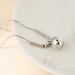 Sterg Sier Ball Electroplated Rhodium Plated Women's Niche All-Match Light Design Clavicle Chain Necklace_ipsvogv.com