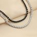 Spring Buckle Zircon Bracelet Men's Hip Hop Titanium Steel Tennis Chain Stainless Steel Men's Bracelet_ipsvogv.com