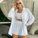 Women's Clothing long-sleeved shorts loose casual _ipsvogv.com