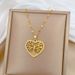 Love 【 】 Life Tree Light Luxury Temperament Gorgeous Full Diamond Necklace Women's Versatile Clavicle Titanium Steel 【 】_ipsvogv.com