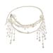 Fashion Pearl Bead Tassel Waist Waist Sexy Layered Flower Body Chain_ipsvogv.com