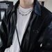 Jewelry dice beaded titanium steel necklace new Chinese style no fading female high end sense men's versatile clavicle chain_ipsvogv.com