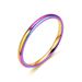 Jewelry 2mm Titanium Steel Thin Minimalist Women's Tail Korean Version Popular Rose Gold Couple Ring_ipsvogv.com