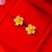 Long Lasting Butterfly For Women, Summer Flowers, High-end Feeling, Rose, Vietnamese Sand Gold Brass Earrings_ipsvogv.com