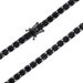 5mm Black Unisex Black & Gold Tennis Chain Bracelet - 5mm Cubic Zirconia Hip Hop Jewelry For Men & Women Tennis Chain Hip Hop Jewelry_ipsvogv.com