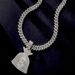 New alloy personalized rock sugar diamond US dollar coin purse pendant diamond Cuban necklace hip hop rap jewelry_ipsvogv.com