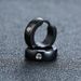 QSZB Basic Stainless Steel Hoop For Men Women Unisex Hie Earrings With CZ Stone Accessory_ipsvogv.com