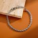 Cuban Hip-Hop Trendy Titanium Steel Thin Niche Men's Non-Fading Braided Chain Bracelet_ipsvogv.com