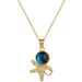 【 】 Astronaut Planet Light Luxury Charm Gorgeous Full Diamond Necklace Women's Versatile Clavicle Titanium Steel Chain_ipsvogv.com