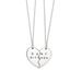 Hot Selling With Personalized And Fashionable English Lettering BEST Love Couple Splicing Necklaces_ipsvogv.com