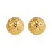 Women’s Jewelry Set Fashion Spherical Hammer Pattern Irregular Lava Irregular Concave And Convex Surface Copper Plated Teardrop Shaped Earrings_ipsvogv.com