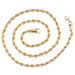 Stainless Steel Twist Necklace Accessories Men's Hip Hop Women's Jewelry Necklace_ipsvogv.com