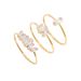 Ins style simple rectangular zircon ring female can be stacked temperament simulation diamond thin ring_ipsvogv.com