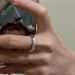 S Pure Silver Korean Version Niche Design Smooth Plain Circle Loach Back Ring_ipsvogv.com