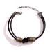 hip hop personality leather ring bracelet men's simple fashion high end retro knotted bracelet men's jewelry_ipsvogv.com