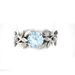 Jewelry Princess Olive Leaf Engagement With Diamond Blue Zircon Ring_ipsvogv.com