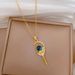 Magic 【 】 Wand Starry Sky Light Luxury Charm Gorgeous Full Diamond Necklace Women's Versatile Clavicle Titanium Steel 【 】_ipsvogv.com