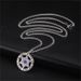 Angel Devil's Eye Stainless steel pendant Blue Diamond Lucky Hexagram star Titanium steel men's necklace_ipsvogv.com