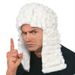 Lawyer wig judge hat American gentleman dance party wig holiday supplies court judge wig_ipsvogv.com