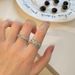 A Niche High-end Zircon Inlaid Ring With Adjustable Female Opening, Trendy Instagram Fashion Ring, Artistic Temperament,_ipsvogv.com