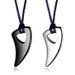Hip hop punk Spike necklace simple personality street hipster horn pendant collar for men_ipsvogv.com