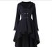 Women's Clothing Autumn new retro mid length windbreaker for women Gothic style jacket large size women's clothing_ipsvogv.com