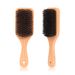 Men's square wooden handle Beard Brush Beard Care Cleaning brush Vintage bristle styling grease head brush_ipsvogv.com