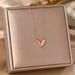 Korean Version Of Fashionable V-shaped Necklace For Women's Instagram With Cool Niche Design. It Is A Trendy And_ipsvogv.com