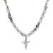 Ice Cracked Bead Splicing Cross Titanium Steel Necklace For Men's Hip-hop Niche High-end Feeling, Light Luxury, Handsome_ipsvogv.com