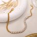 Women's Jewelry Set Fashion Full Diamond Zircon Necklace Light Luxury Simple Clavicle Chain Temperament Short Style_ipsvogv.com