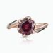 Sanjie Creative Shaped Women's New Rose Gold Inlaid With Red Zircon Ring_ipsvogv.com