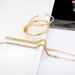 Personality Spiral Fried Dough Twists Metal Simple Rhinestone Versatile Chain Bracelet Women Set_ipsvogv.com