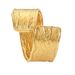 gold pleated pattern stainless steel ring niche INS Wind ring Women's titanium steel ring_ipsvogv.com