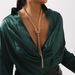 N11605 minimalist Y-shaped geometric linear with personalized knotting tassel, sexy and fashionable necklace for women_ipsvogv.com