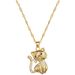【 Titanium Steel 】 Black Eyed Cat Zircon Light Luxury Temperament Gorgeous Full Diamond Necklace Women's Versatile_ipsvogv.com
