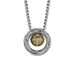 Chinese Style Pure Silver Mobius Ring Transport Bead Necklace For Men's Pendant, Trendy Brand, Versatile Accessory,_ipsvogv.com