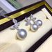 Cao Shi Butterfly Pearl Jewelry Set Exquisite Zircon Earrings Female Sweet Box Chain Pendant_ipsvogv.com