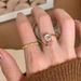 zircon Shaped Sparkling Droplet Water Super Fashion Temperament, Index Finger With Opening Design, Versatile Ring Temperament, Design,_ipsvogv.com