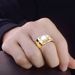 Classic High Carbon Zircon Men's Domineering Business Style, With An Open Index Finger Ring And A Live Broadcast For Men_ipsvogv.com
